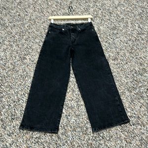 Banana Republic Premium Denim High-Rise Wide Leg Crop - Size 27